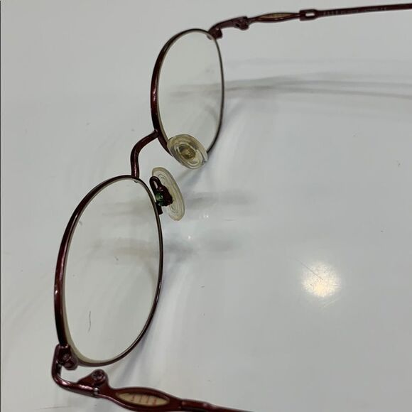 🌷Elle Eyeglass Frame Glossy Reddish Brown 🌷 - Picture 4 of 8
